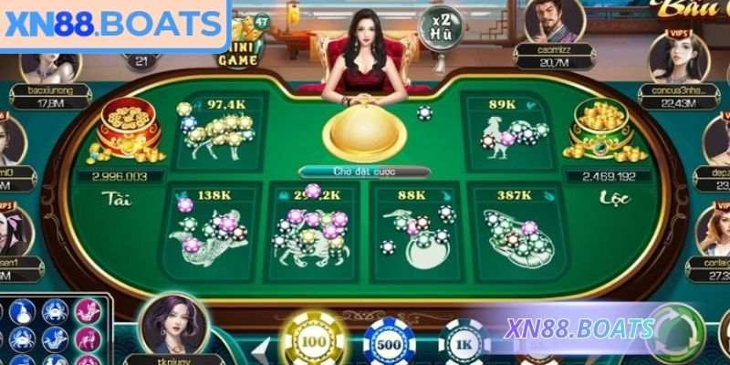 Bầu Cua XN88 thiết kế đồ hoạ sôi động