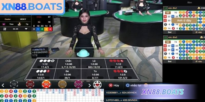 Xóc đĩa XN88 trực tiếp từng góc quay, thưởng cao